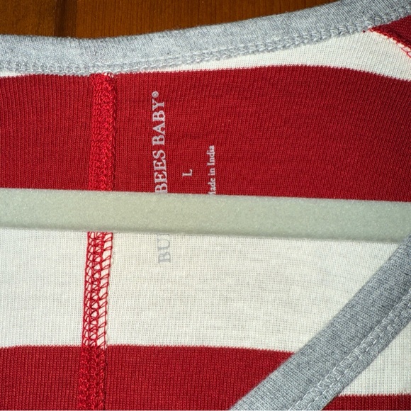 Burts Bees Pajamas 100% Organic Cotton Adult One Piece Button Up Loungewear L/XL - Picture 3 of 6